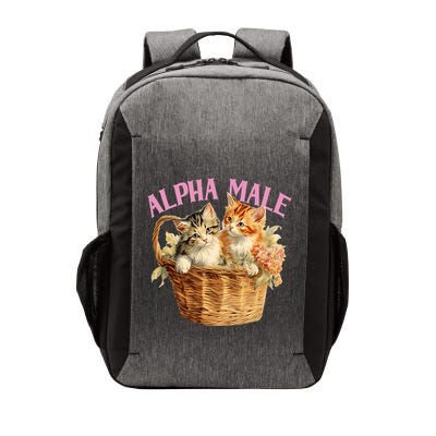Alpha Cat Male Ironic Funny Kitten Weird Humor Kittens Vector Backpack