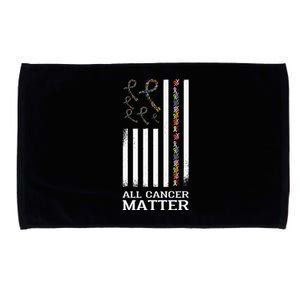 All Cancer Matters Awareness Day Ribbon Quote Microfiber Hand Towel