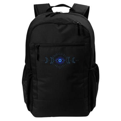 Aesthetic Celestial Mystical Moon Phases Evil Eye Daily Commute Backpack