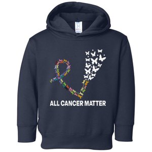 All Cancer Matters Awareness Day Ribbon Quote Toddler Hoodie