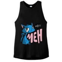 Annoyed Cat Meh Ladies PosiCharge Tri-Blend Wicking Tank