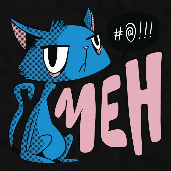 Annoyed Cat Meh Ladies PosiCharge Tri-Blend Wicking Tank