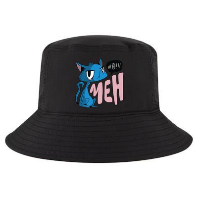 Annoyed Cat Meh Cool Comfort Performance Bucket Hat