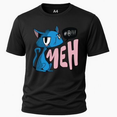 Annoyed Cat Meh Performance Shirt