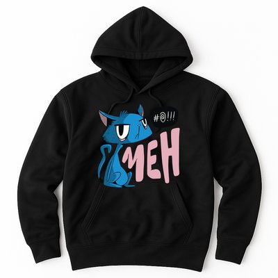 Annoyed Cat Meh Hoodie