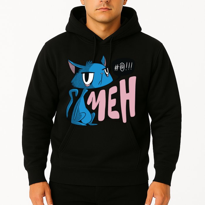 Annoyed Cat Meh Hoodie
