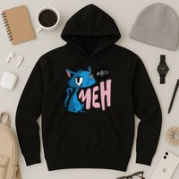 Annoyed Cat Meh Hoodie