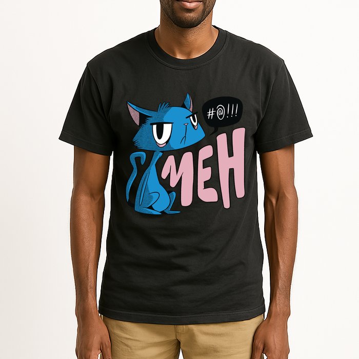 Annoyed Cat Meh Tall T-Shirt