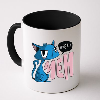 Annoyed Cat Meh Mug