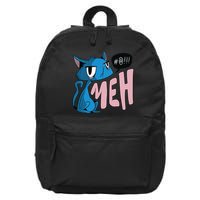 Annoyed Cat Meh 16 in Basic Backpack