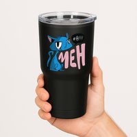 Annoyed Cat Meh Tumbler