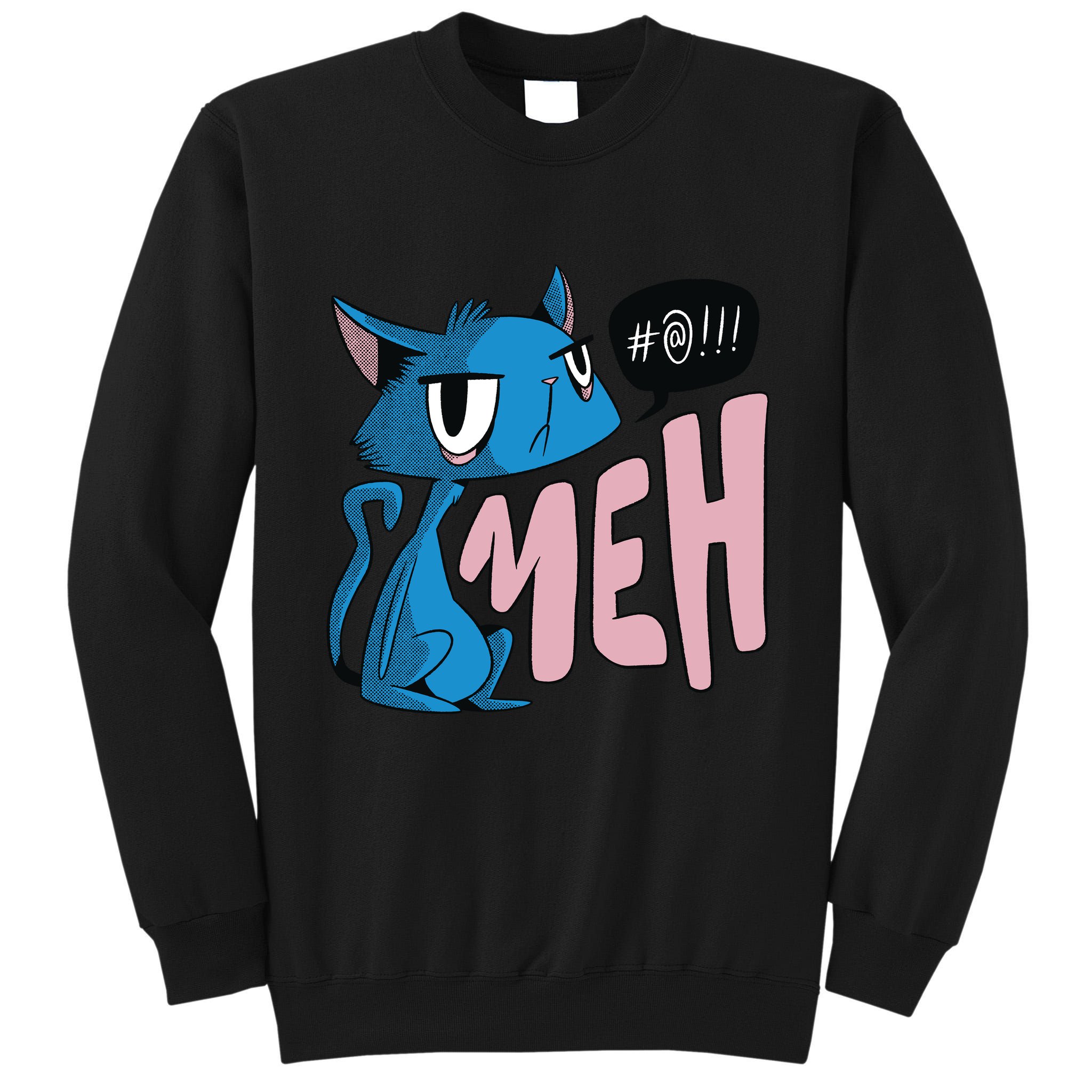 Annoyed Cat Meh Tall Sweatshirt