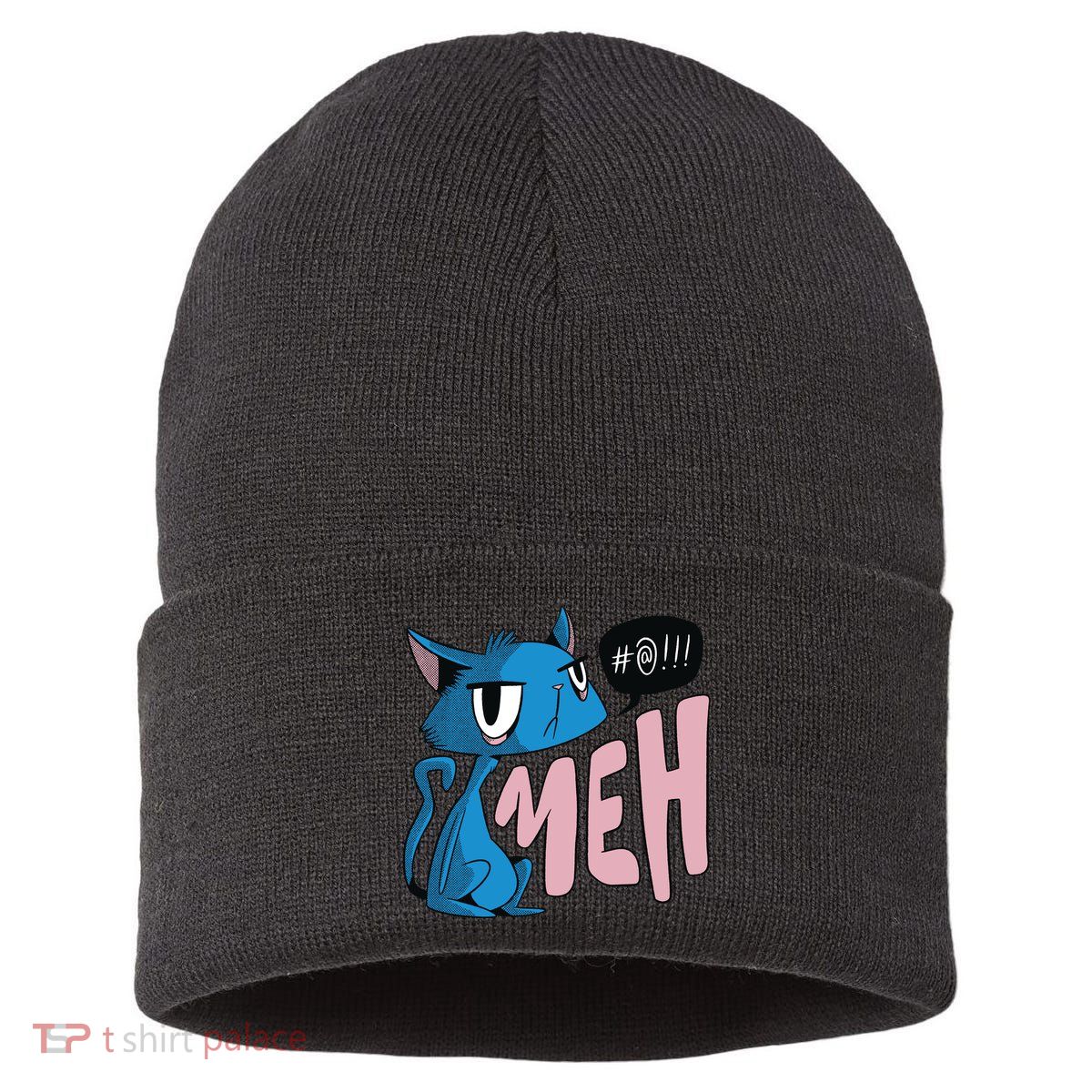 Annoyed Cat Meh Sustainable Knit Beanie
