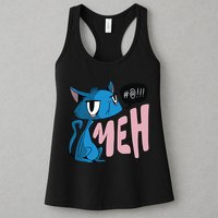 Annoyed Cat Meh Womens Tank Top