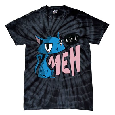 Annoyed Cat Meh Tie-Dye T-Shirt