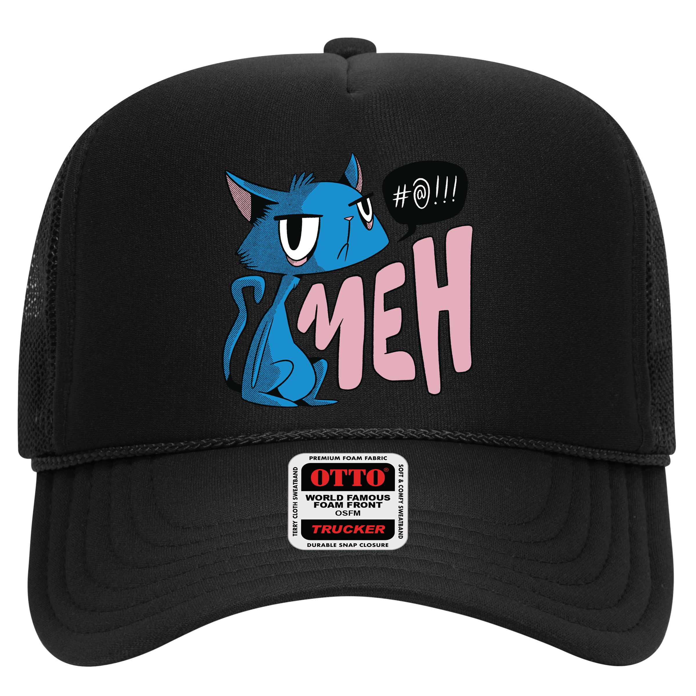 Annoyed Cat Meh Trucker Hat