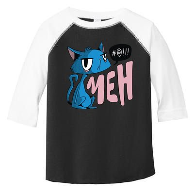 Annoyed Cat Meh Toddler Fine Jersey T-Shirt