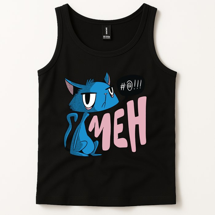 Annoyed Cat Meh Tank Top