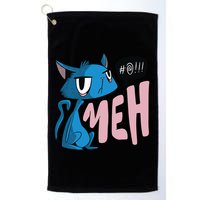 Annoyed Cat Meh Golf Towel
