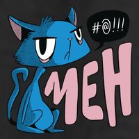Annoyed Cat Meh Microfiber Hand Towel