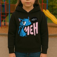 Annoyed Cat Meh Kids Hoodie