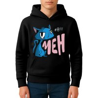 Annoyed Cat Meh Kids Hoodie