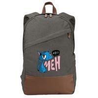 Annoyed Cat Meh Cotton Canvas Backpack