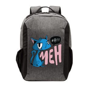 Annoyed Cat Meh Vector Backpack