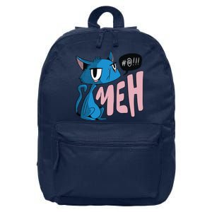 Annoyed Cat Meh 16 in Basic Backpack