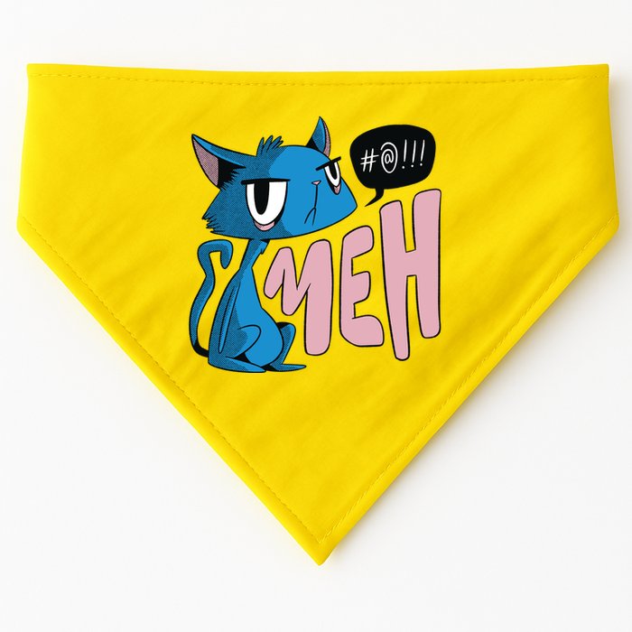 Annoyed Cat Meh USA-Made Doggie Bandana