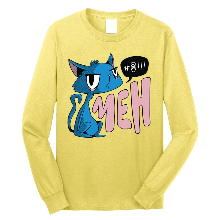 Annoyed Cat Meh Long Sleeve Shirt