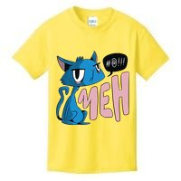 Annoyed Cat Meh Kids T-Shirt