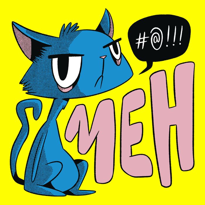 Annoyed Cat Meh Kids T-Shirt