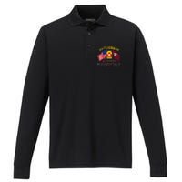 Army Combat Medic 32nd Combat Support Hospital Veteran Performance Long Sleeve Polo