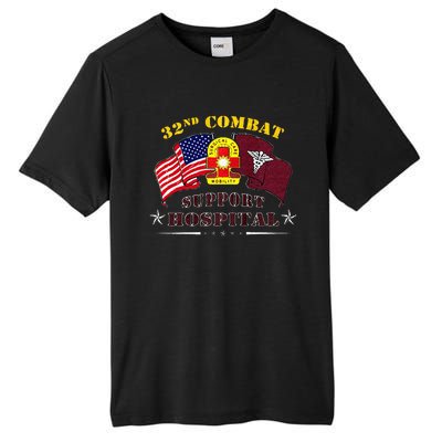 Army Combat Medic 32nd Combat Support Hospital Veteran Tall Fusion ChromaSoft Performance T-Shirt