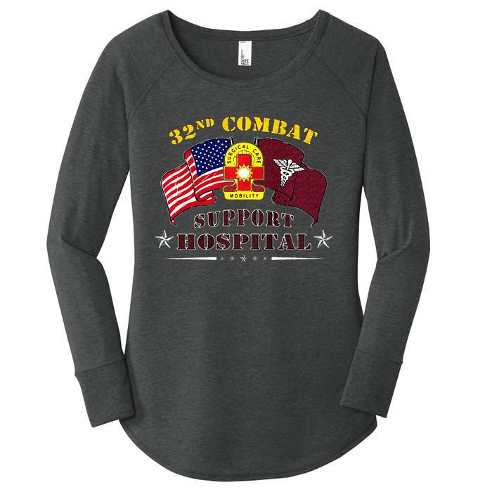 Army Combat Medic 32nd Combat Support Hospital Veteran Women's Perfect Tri Tunic Long Sleeve Shirt