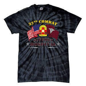 Army Combat Medic 32nd Combat Support Hospital Veteran Tie-Dye T-Shirt