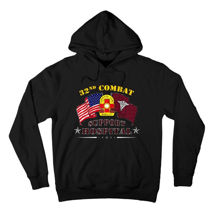 Army Combat Medic 32nd Combat Support Hospital Veteran Tall Hoodie