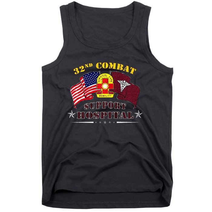 Army Combat Medic 32nd Combat Support Hospital Veteran Tank Top