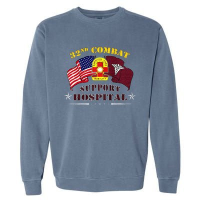 Army Combat Medic 32nd Combat Support Hospital Veteran Garment-Dyed Sweatshirt