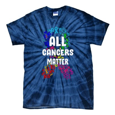 All Cancer Matters Awareness Day Ribbon Support Tie-Dye T-Shirt