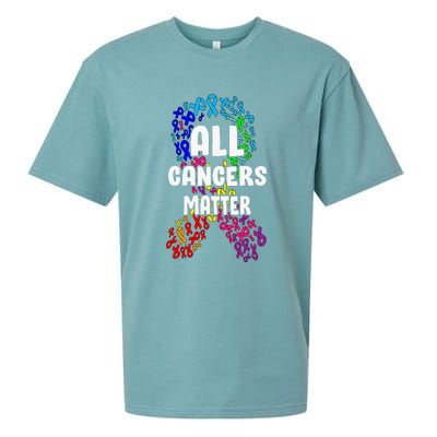 All Cancer Matters Awareness Day Ribbon Support Sueded Cloud Jersey T-Shirt