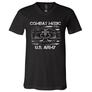 Army Combat Medic Veteran Gift For U.S A.R.M.Y. V-Neck T-Shirt