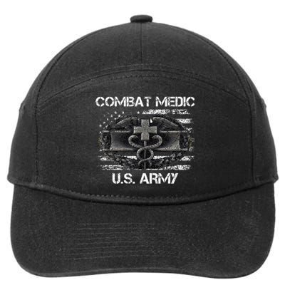 Army Combat Medic Veteran Gift For U.S A.R.M.Y. 7-Panel Snapback Hat