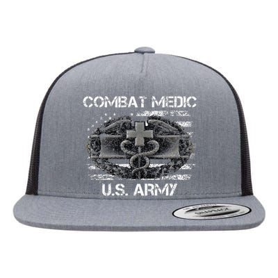 Army Combat Medic Veteran Gift For U.S A.R.M.Y. Flat Bill Trucker Hat