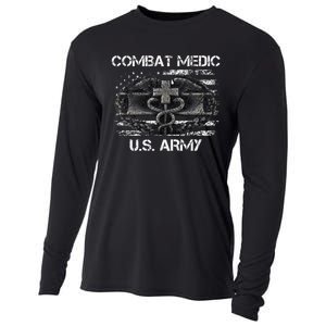 Army Combat Medic Veteran Gift For U.S A.R.M.Y. Cooling Performance Long Sleeve Crew