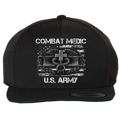 Army Combat Medic Veteran Gift For U.S A.R.M.Y. Wool Snapback Cap