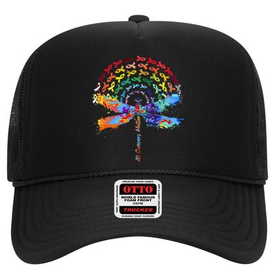 All Cancer Matters Awareness Day Ribbon Quote Trucker Hat