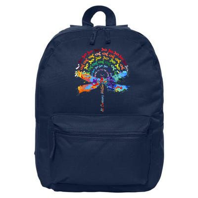 All Cancer Matters Awareness Day Ribbon Quote 16 in Basic Backpack
