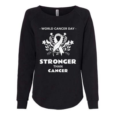 All Cancer Matters Awareness Support I World Cancer Day Womens California Wash Sweatshirt